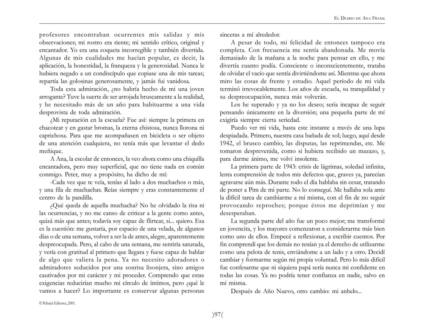 El Diario de
Ana Frank EL DIARIO DE ANA FRANK
NOTA DEL TRADUCTOR
Función de mediar -de intermediar- entre dos mundos, entre
dos universos li