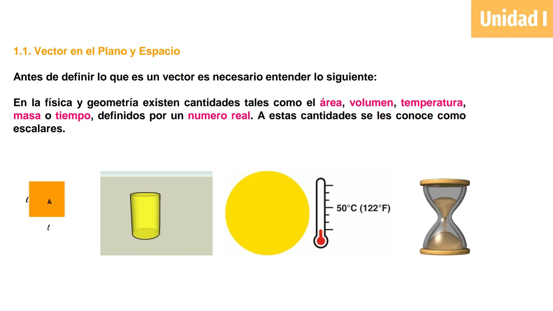 # Cálculo Vectorial
M.C. Jesús Octavio Olivares González Unidad 1: Vectores
Definición de vector en el plano y
espacio e interpretación
geo