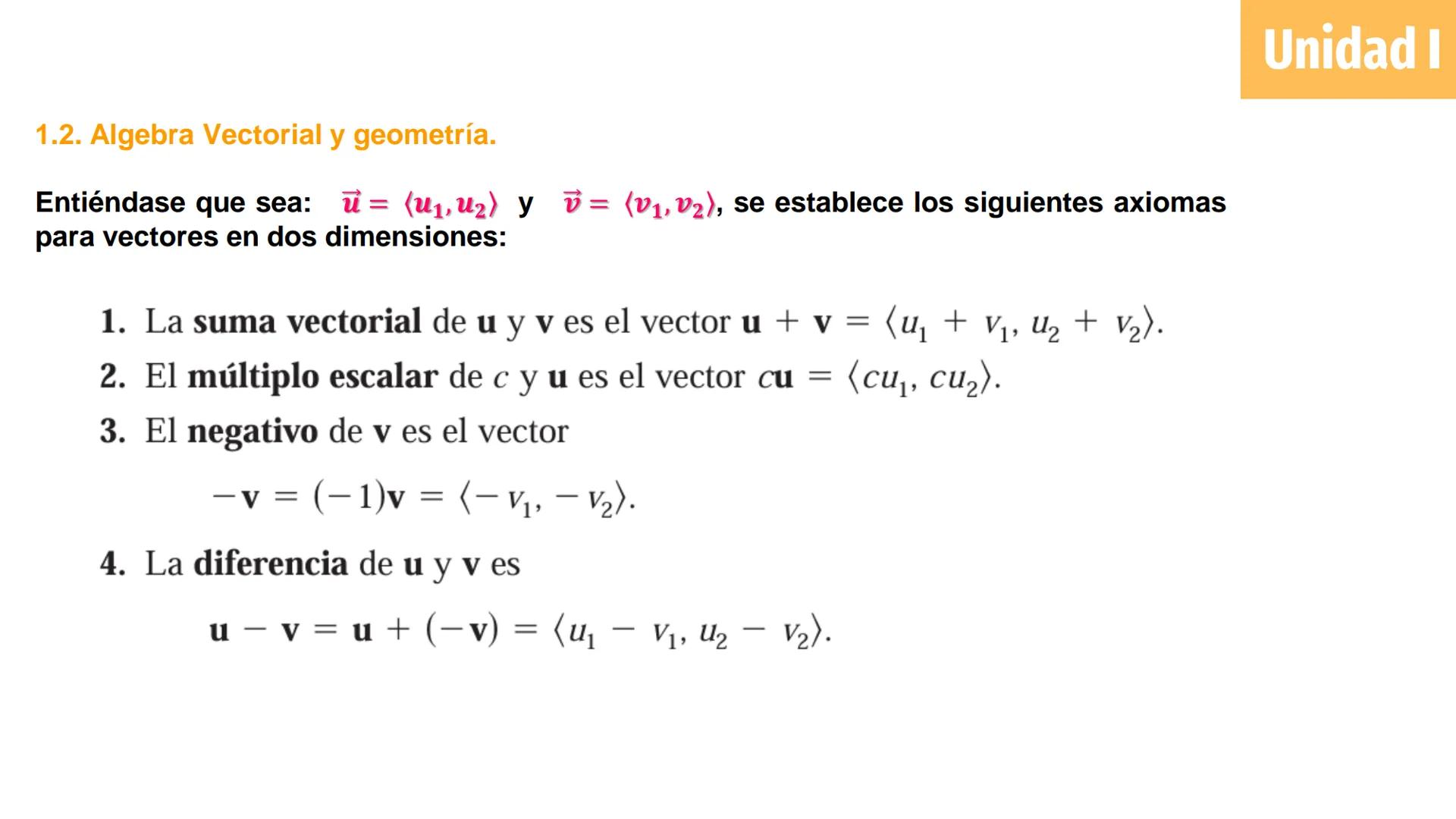 # Cálculo Vectorial
M.C. Jesús Octavio Olivares González Unidad 1: Vectores
Definición de vector en el plano y
espacio e interpretación
geo
