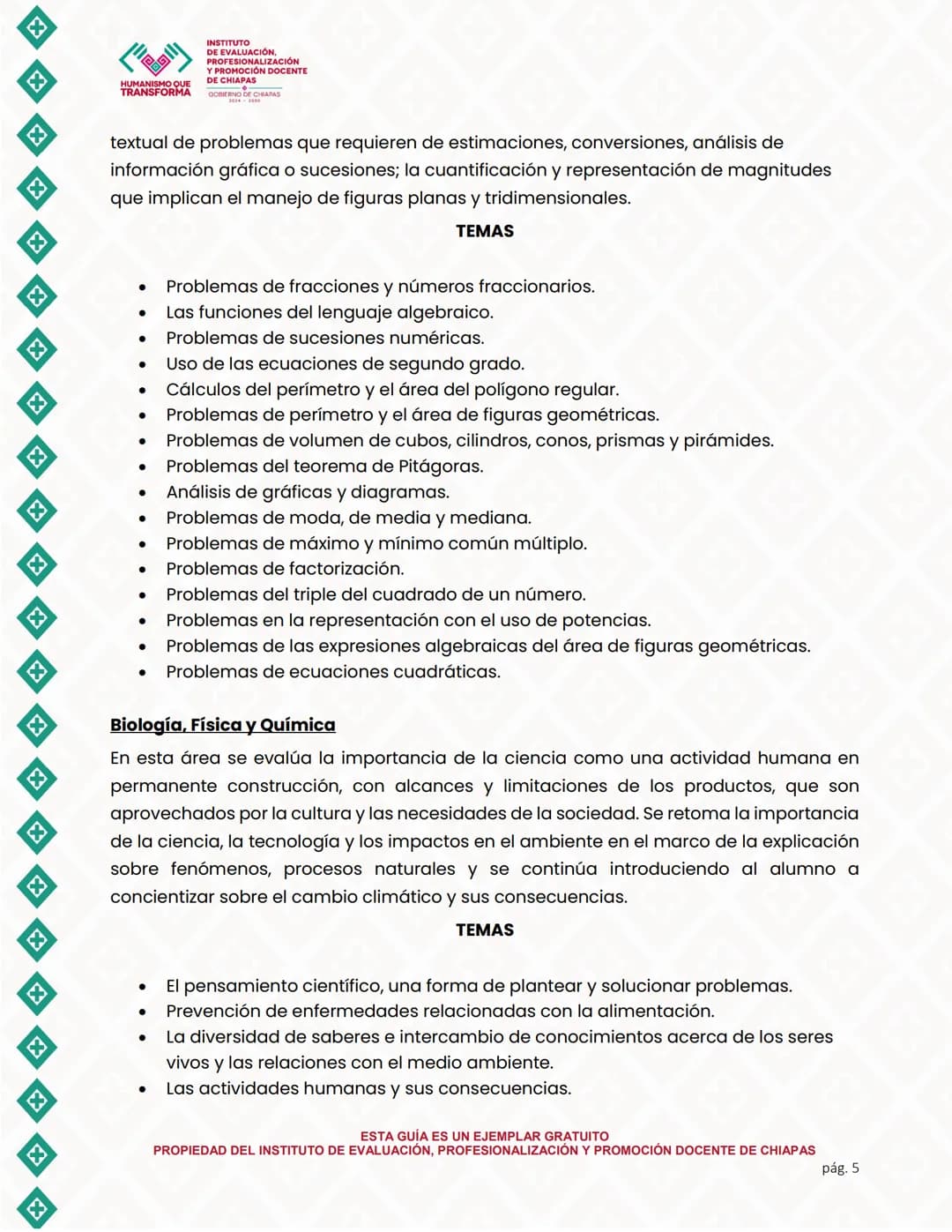 X
X
X
X
X
X
X
X
X
X
X
X
X
X
TRANSFORMA
INSTITUTO
DE EVALUACIÓN,
PROFESIONALIZACIÓN
Y PROMOCIÓN DOCENTE
DE CHIAPAS
DORMERNO DE CHAPAS
VALORAC