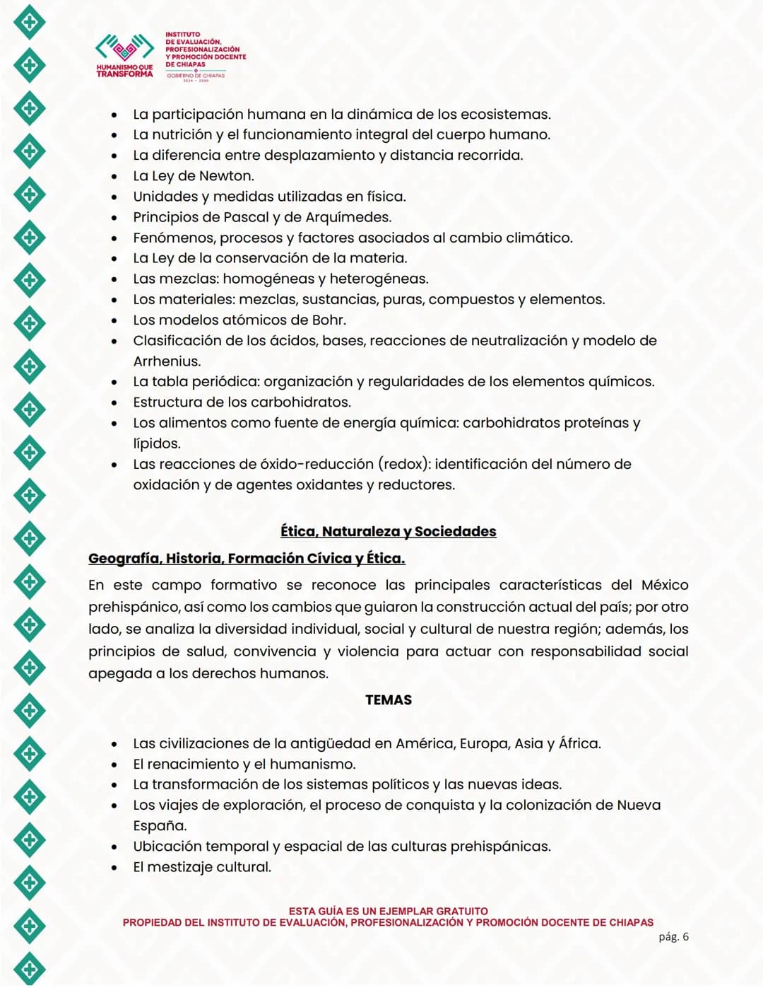 X
X
X
X
X
X
X
X
X
X
X
X
X
X
TRANSFORMA
INSTITUTO
DE EVALUACIÓN,
PROFESIONALIZACIÓN
Y PROMOCIÓN DOCENTE
DE CHIAPAS
DORMERNO DE CHAPAS
VALORAC