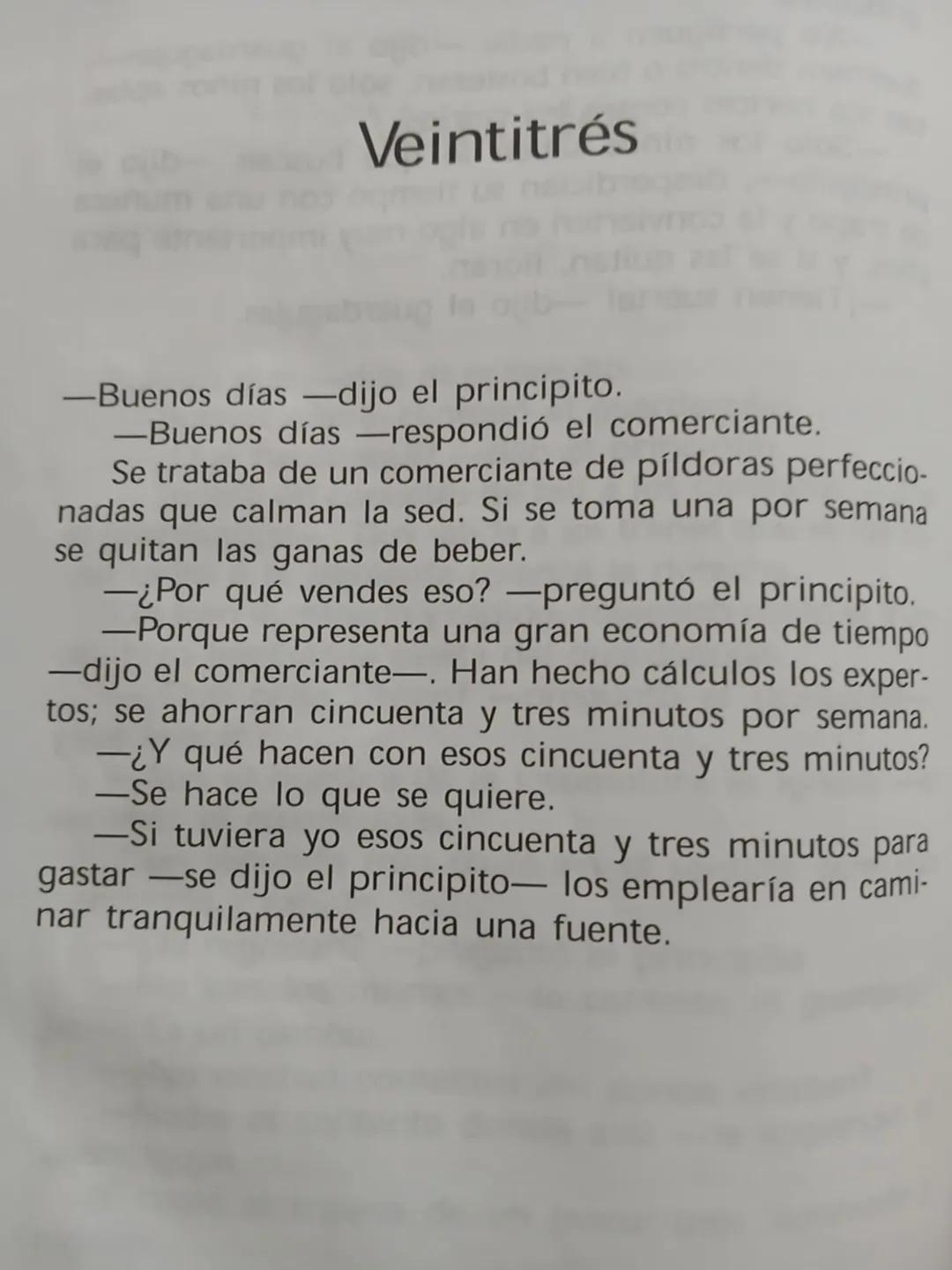 Capítulo 22, 23 y
ANTOINE DE SAINT-EXUPÉRY
☆
El Principito
CON LAS ACUARELAS ORIGINALES DEL AUTOR
-16
* Veintidós
-Buenos días -dijo el prin