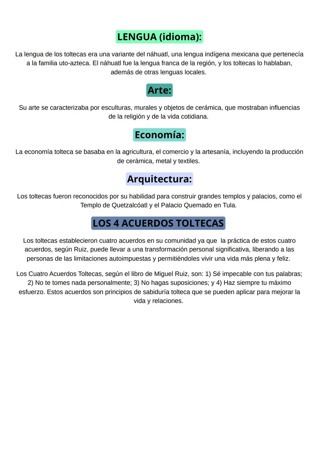 # ESTUDIO DE GEOGRAFÍA.
# Cultura TOLTECA
La cultura tolteca fue una civilización precolombina mesoamericana que floreció entre los siglos