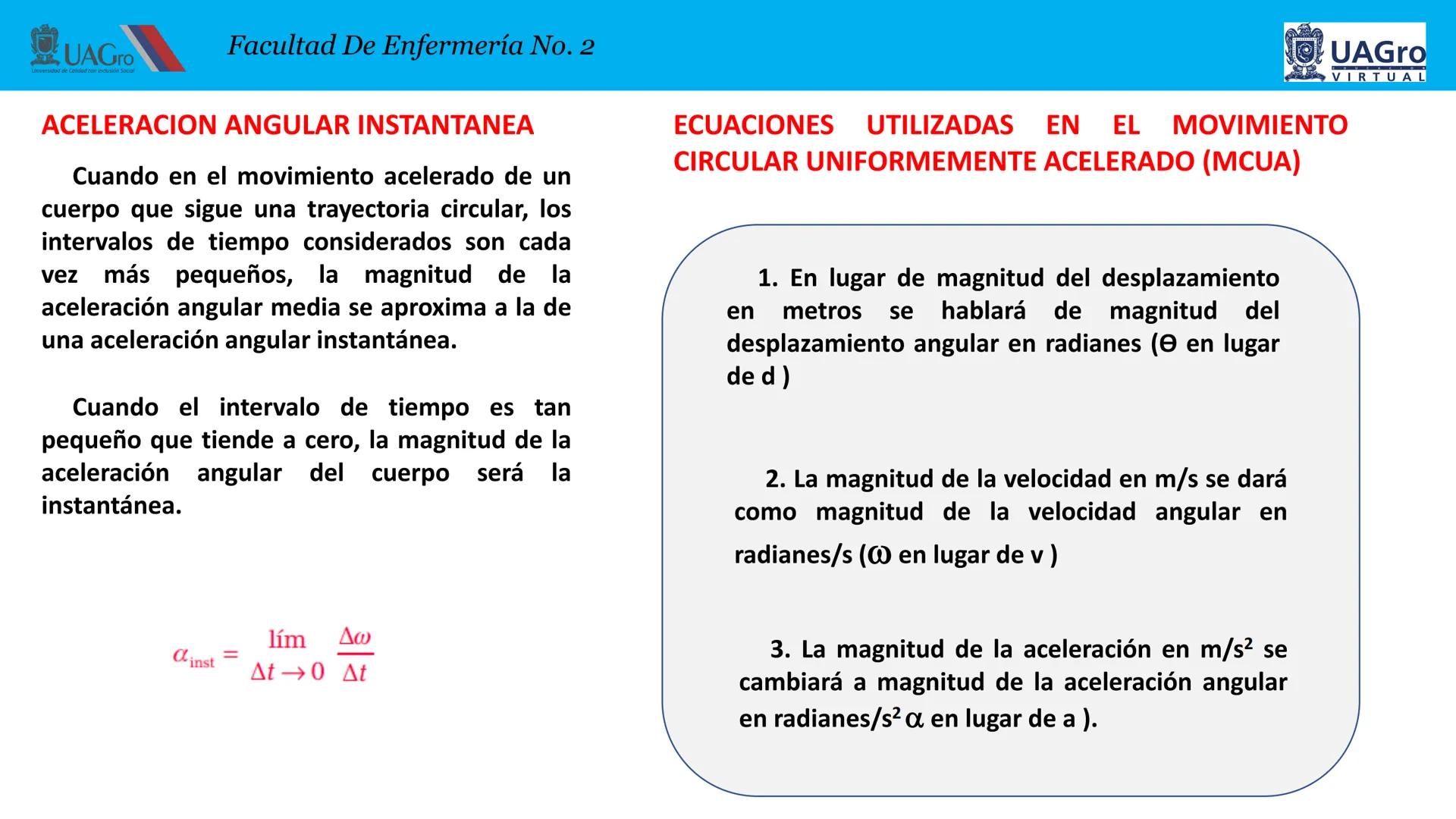 UAGro
Facultad De Enfermería No. 2
Universidad de Calidad con Inclusión Social
4. CINEMATICA
4.1. Introducción.
4.2. Definición de cinemátic