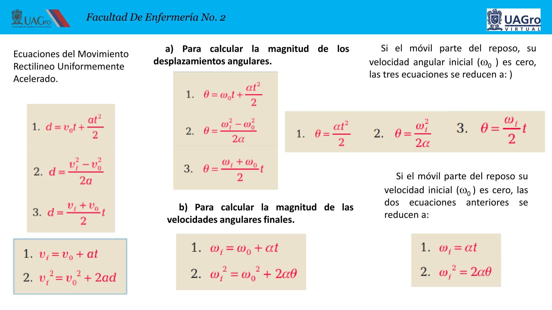 UAGro
Facultad De Enfermería No. 2
Universidad de Calidad con Inclusión Social
4. CINEMATICA
4.1. Introducción.
4.2. Definición de cinemátic