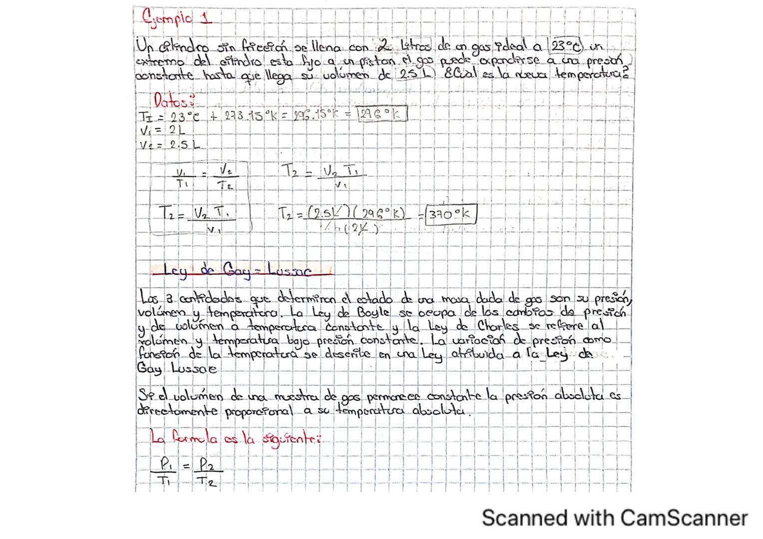 Tema: Ley de los gases
En un gas los moléculas individuales estén tan distantes entre sí que la fuerza
de coocción que existe entre ellas po