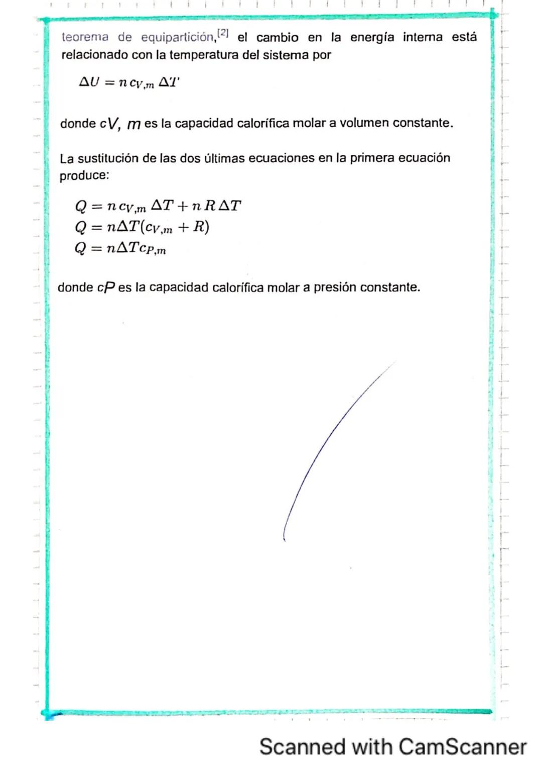 Proceso Isobáricos
Un proceso isobárico es un proceso termodinámico en el que la
presión se mantiene constante: ΔP = 0. El calor transferido