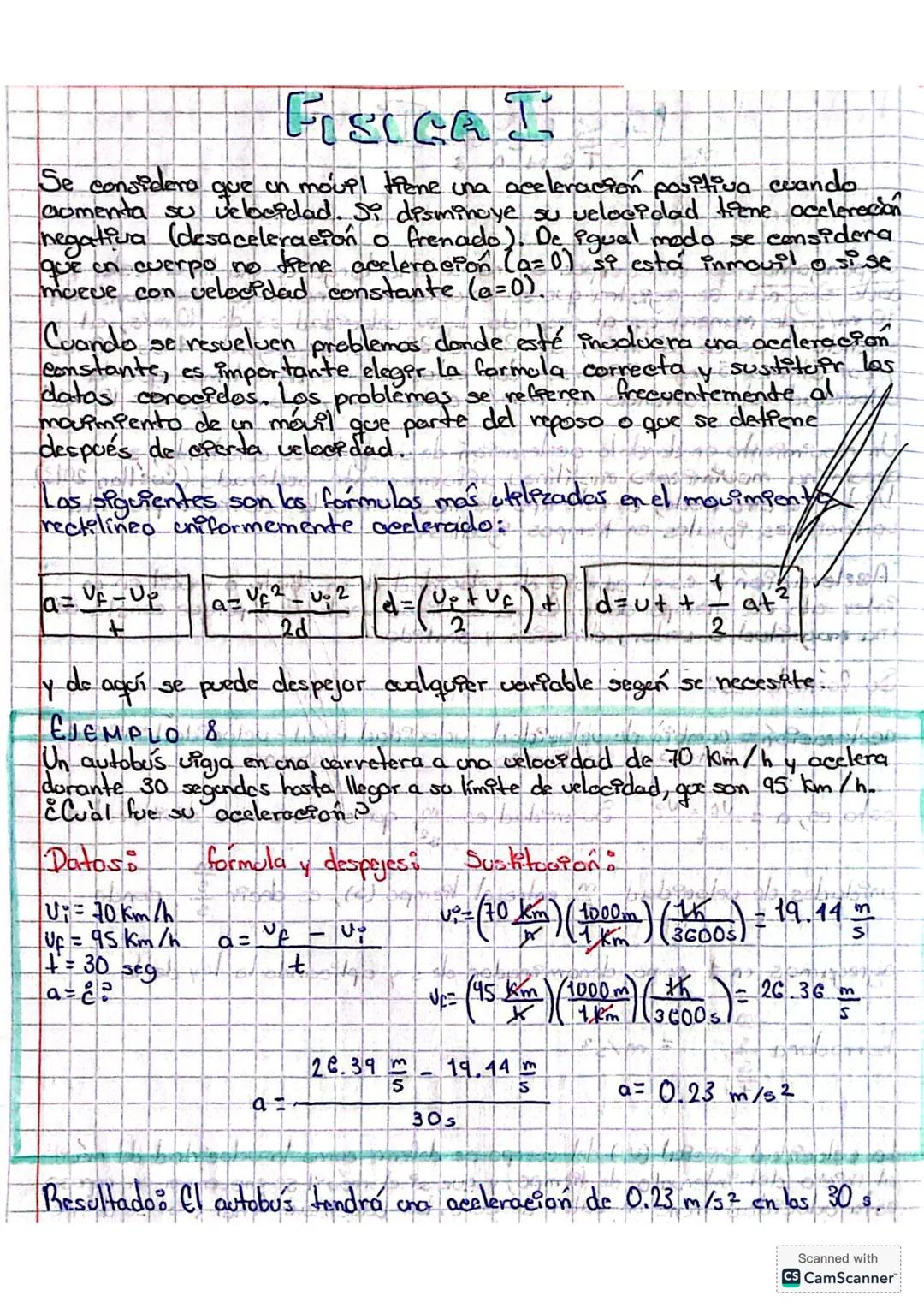 TEMA 3
Movimiento rectilíneo uniformemente acelerado.
Supongamos que un cuerpo se mueve a lo largo de una línea recta y
cada segundo se regi