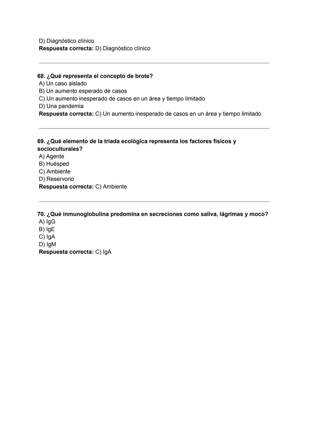 1. ¿Quién es considerado el padre de la epidemiología moderna?
A) William Farr
B) Louis Pasteur
C) John Snow
D) Richard Doll
Respuesta corre