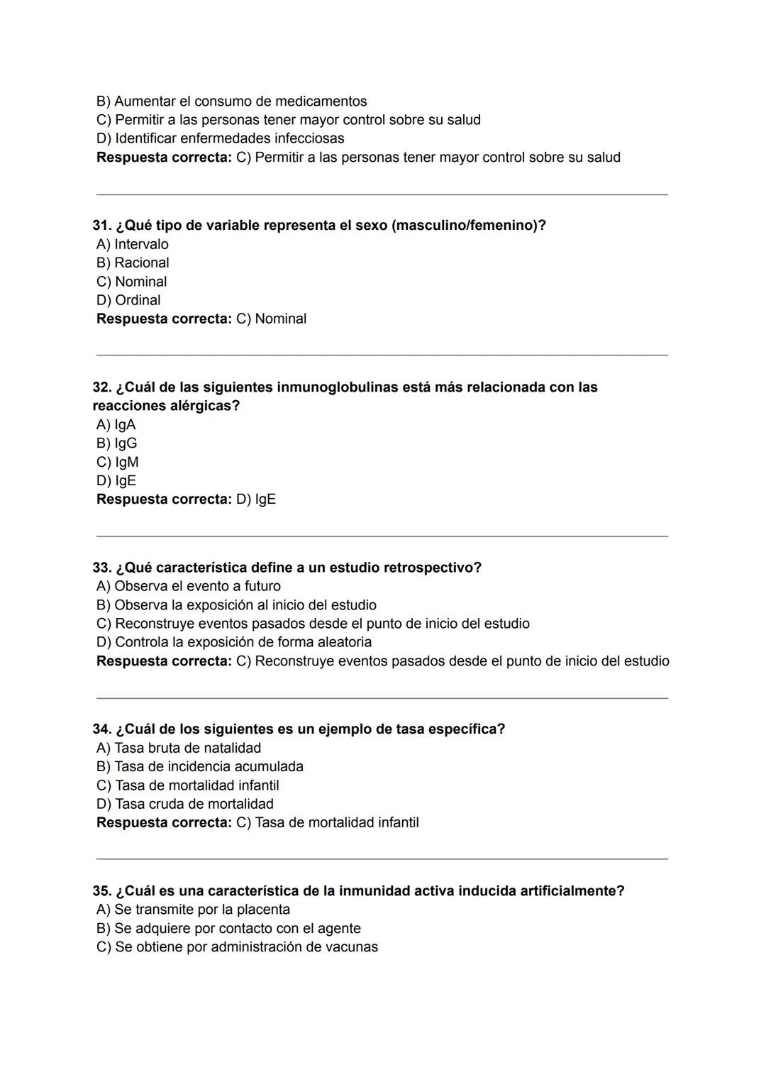 1. ¿Quién es considerado el padre de la epidemiología moderna?
A) William Farr
B) Louis Pasteur
C) John Snow
D) Richard Doll
Respuesta corre