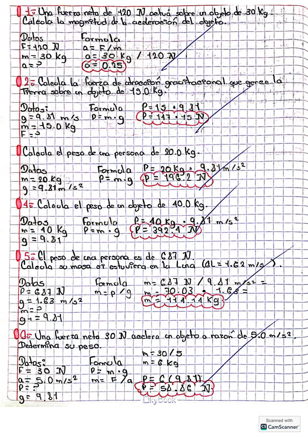 # 1
Una fuerza neta de 420 N actúa sobre un objeto de 30 Kg.
Calcula la magnitud de la aceleración del objeto.
**Datos**
F=120 N
m=30 kg
a=