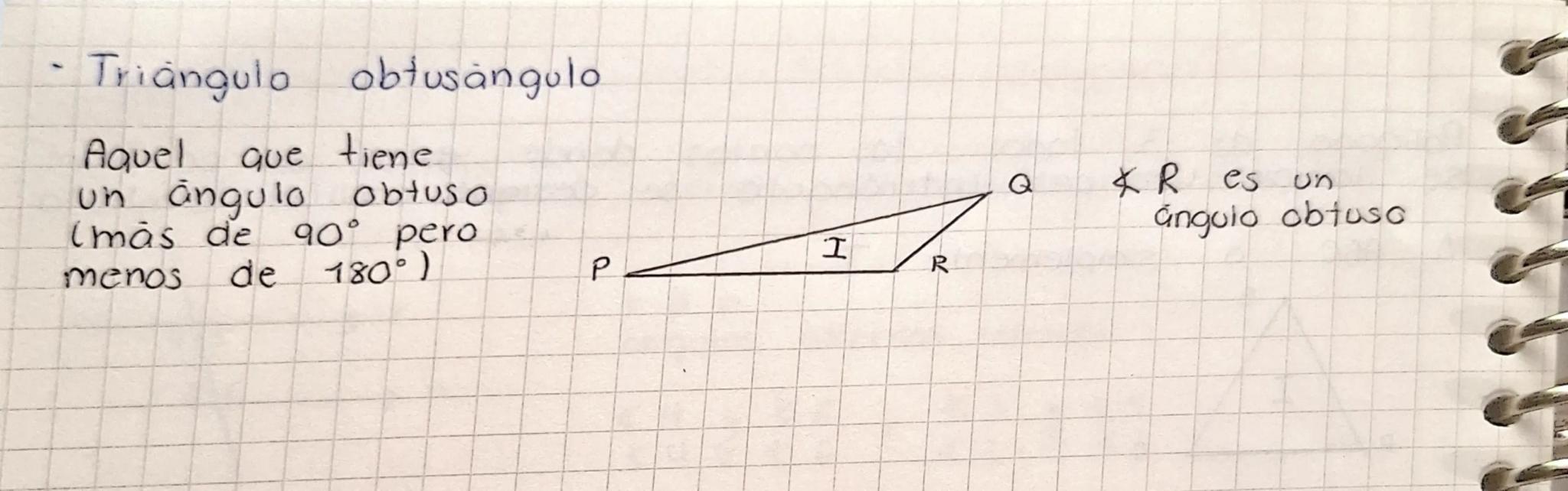 Clasificación de los ángulos de acuerdo a sus medidas
• Ángulo agudo
mide más de 0° pero menos de 90°
A
• Ángulo recto
mide 90°
A
B
C
∠B =