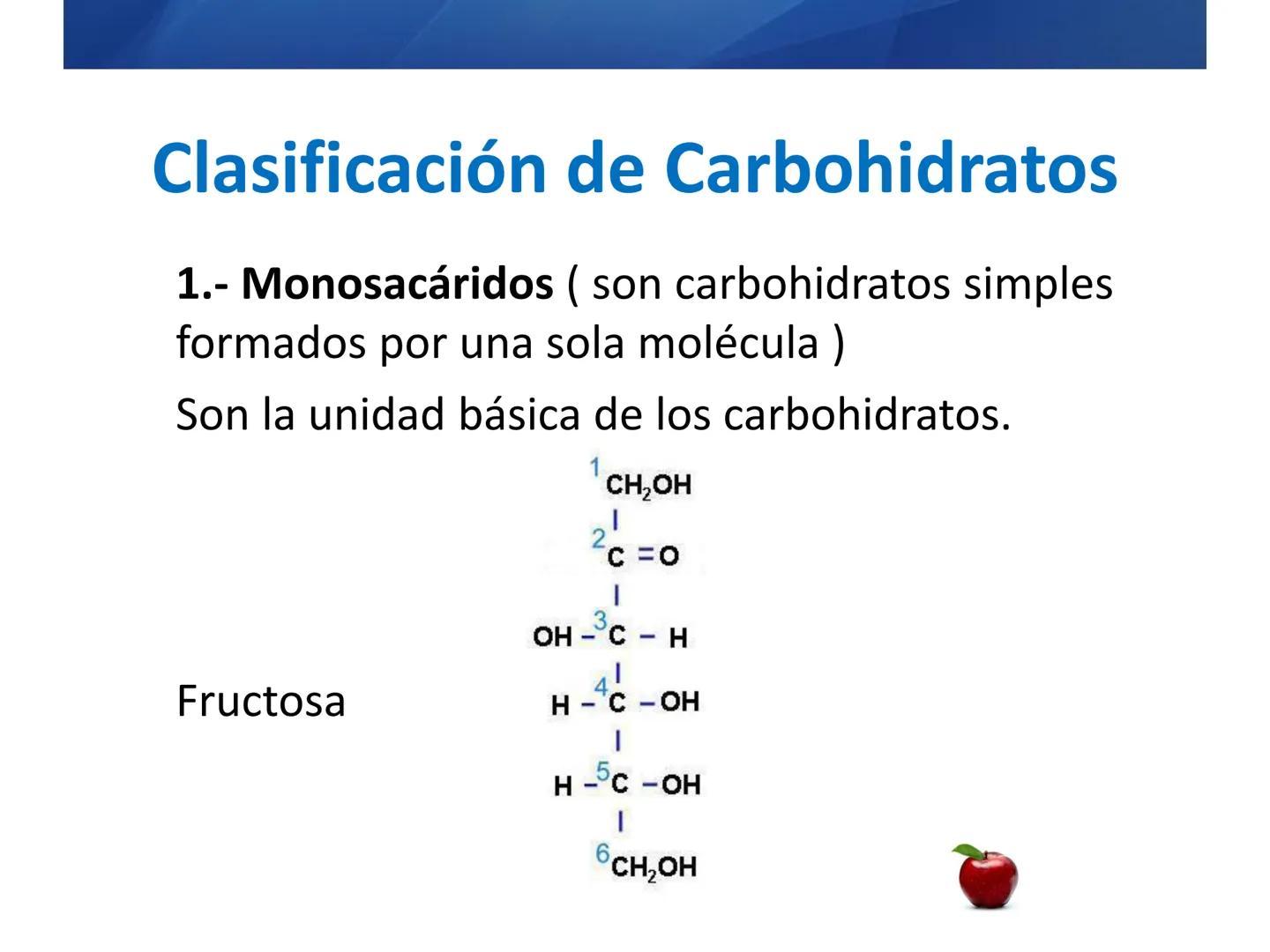 # CARBOHIDRATOS
Clasificación
M.E. Yarlal Gálvez
(Lic.Quím. en Alimentos) •
•
•
Definición
Son compuestos orgánicos llamados polialcoholes