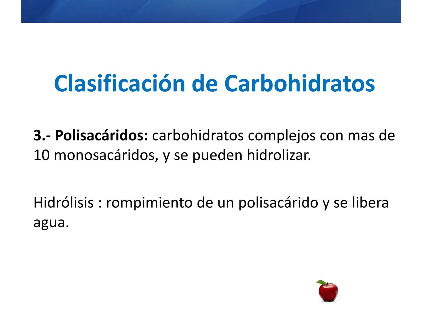 # CARBOHIDRATOS
Clasificación
M.E. Yarlal Gálvez
(Lic.Quím. en Alimentos) •
•
•
Definición
Son compuestos orgánicos llamados polialcoholes