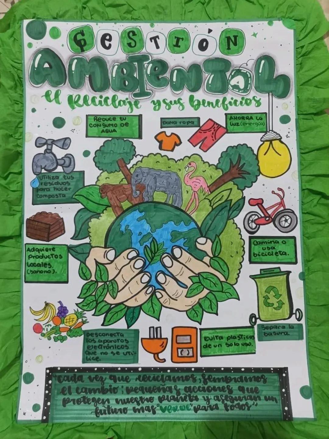 # ¿COMO CUIDAR
# EL MEDIO AMBIENTE?
## Reducir
- Reduce el consumo
- Ahorra RECURSOS
- Genera RESIDUOS
en menor cantidad
## Reutilizar
- R