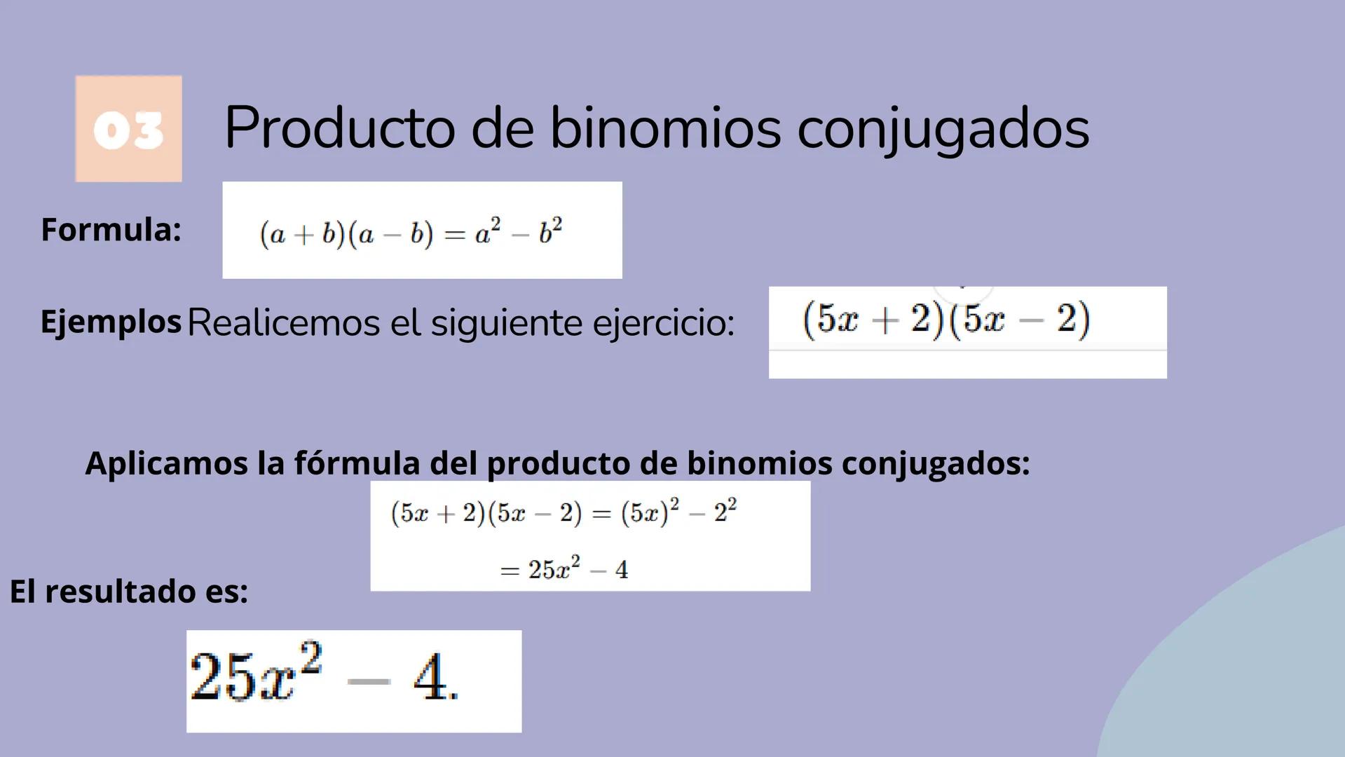 TUTORIAL DE
COMO REALIZAR
UNA EJERCICIO DE
PRODUCTO
NOTABLE
Presentado por Sara Itzel Verdin Ramirez 01 ¿Que son los
productos notables?
Los