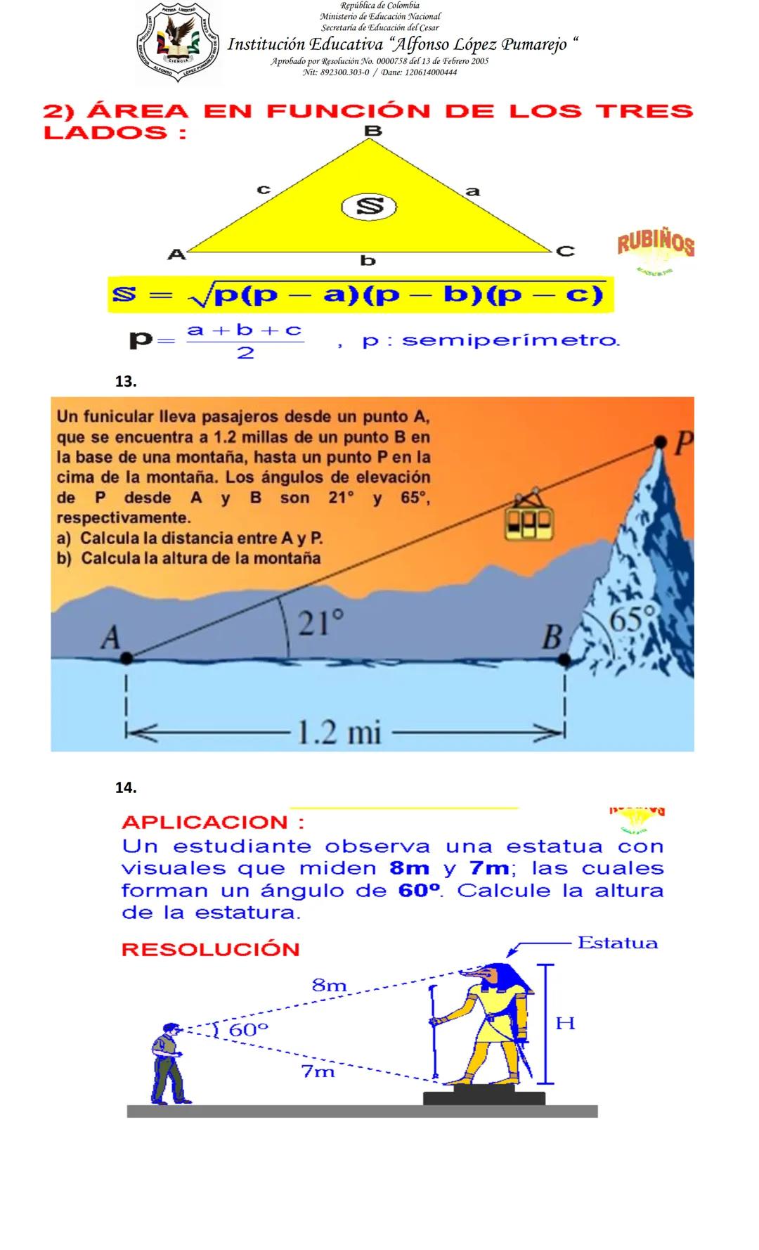 República de Colomb
Ministerio de Educación Nacional
Secretaria de Educación del Cesar
Institución Educativa "Alfonso López Pumarejo"
Aproba