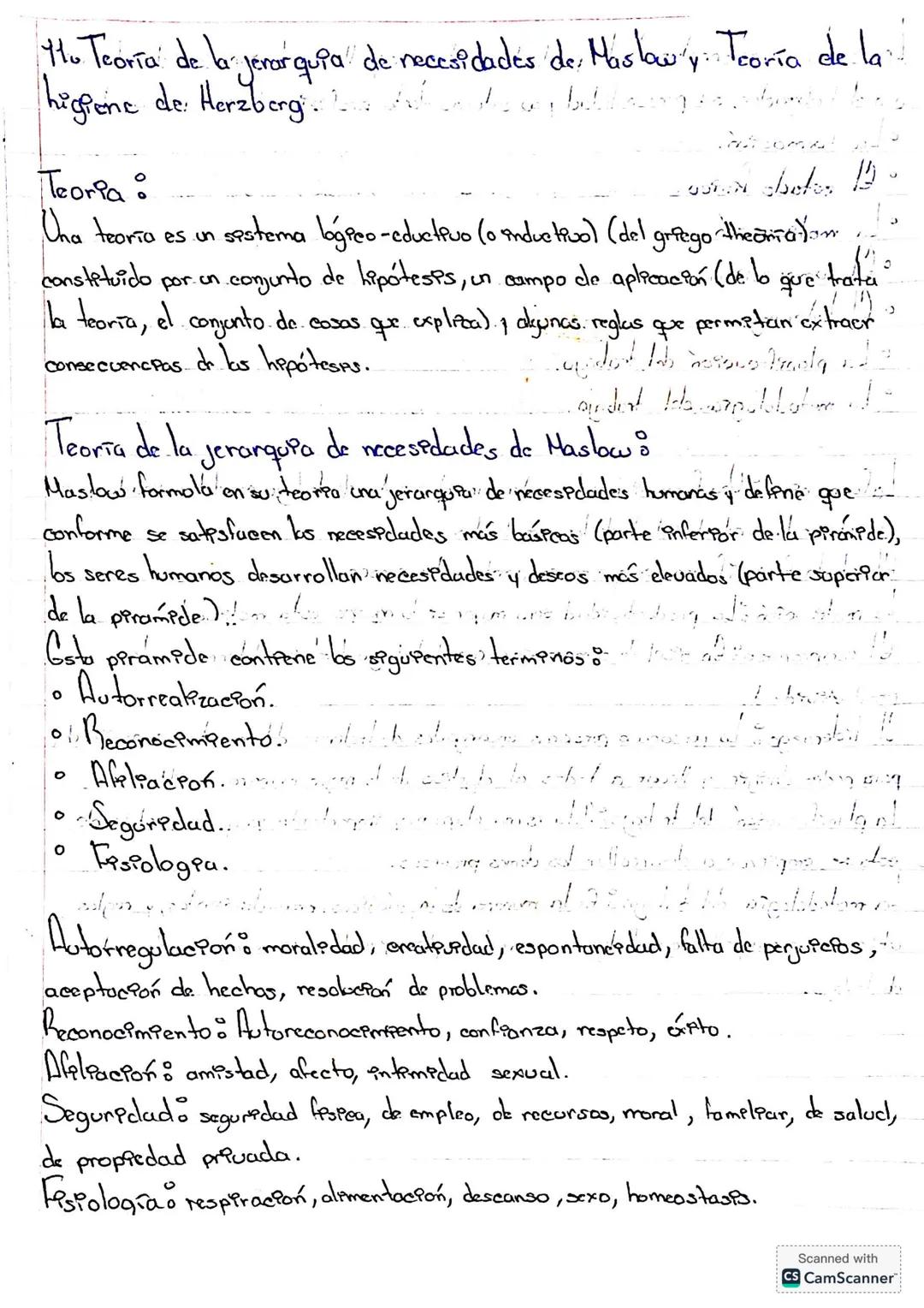 # Ho Teoría de la jerarquia de necesidades de, Maslow'y: Teoría de la
higiene de. Herzbergia del de ballas
Teoria:
Uha teoría es un sistema