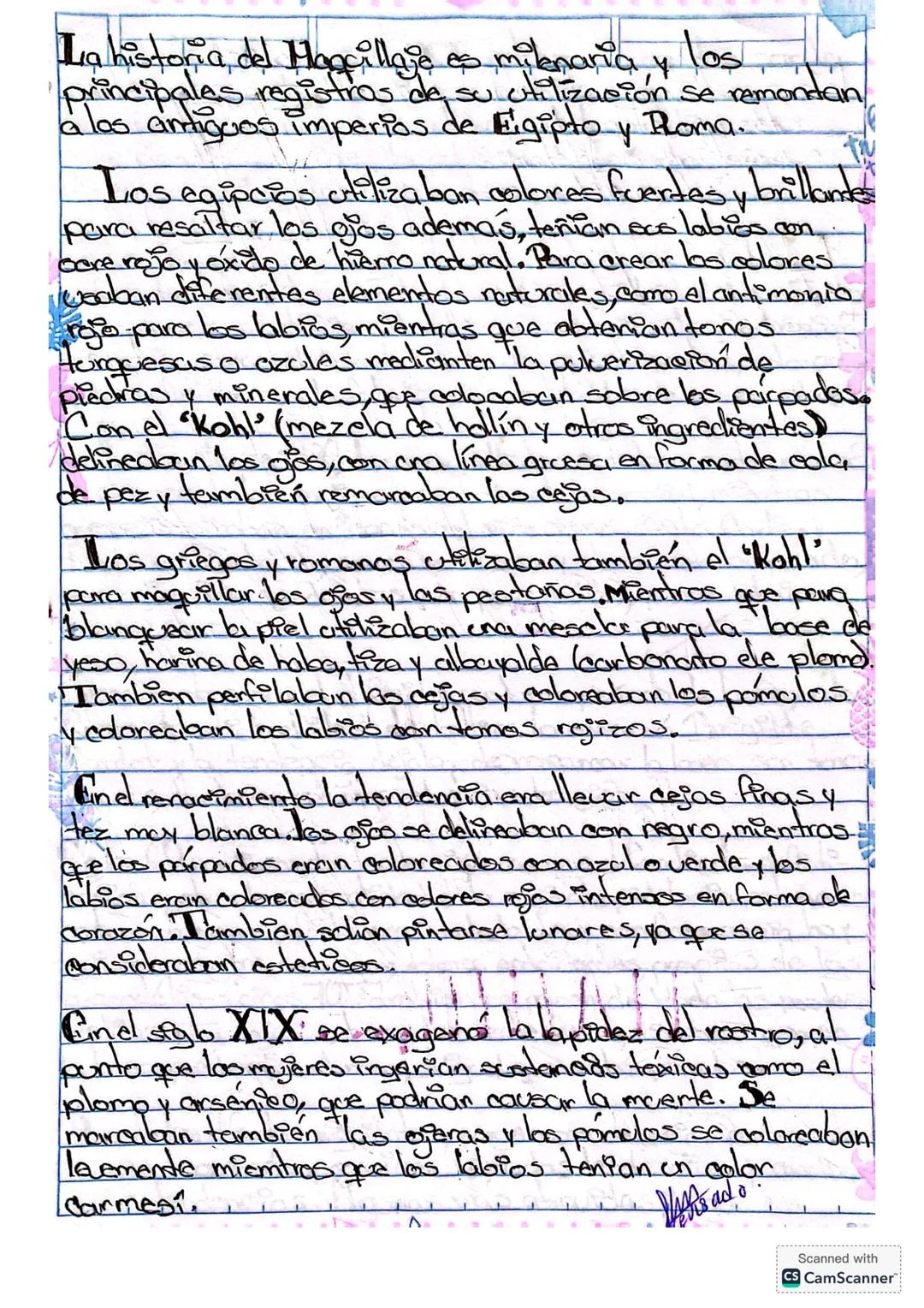# Historia del Maquillaje La historia del maquillaje es milenaria y los
principales registros de su utilización se remontan
a los antiguos i