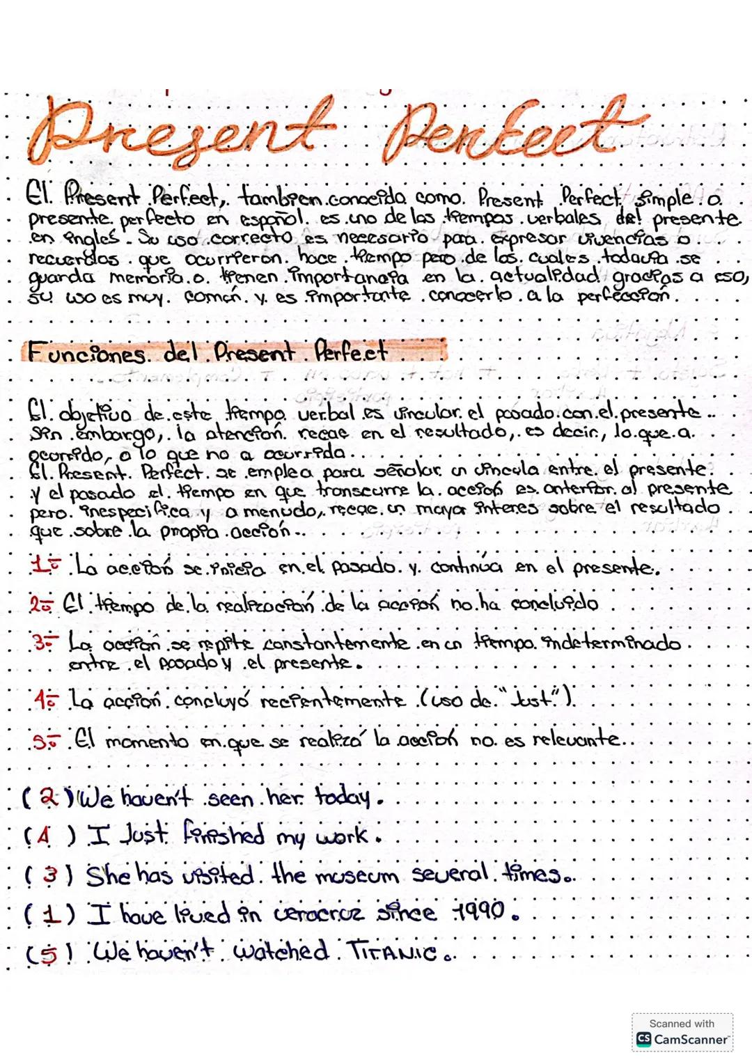 Present Perfect
El. Present Perfect, tambien conocida como. Present Perfect simple.o
presente, perfecto en en español. Su uso correcto es ne