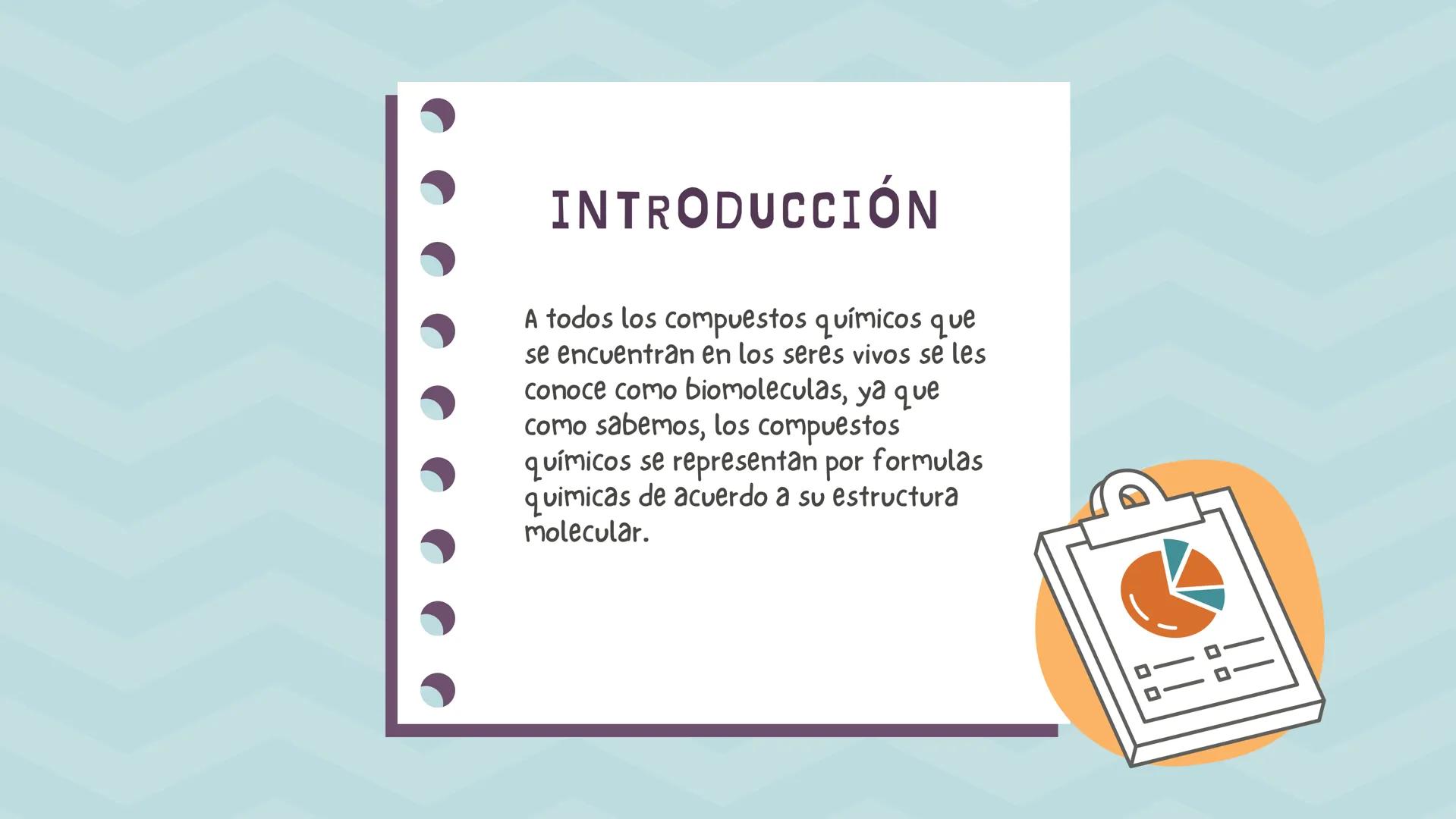 # BIOMOLÉCULAS
"EL AGUA"
BIOLOGíA INTRODUCCIÓN
A todos los compuestos químicos que
se encuentran en los seres vivos se les
conoce como bio