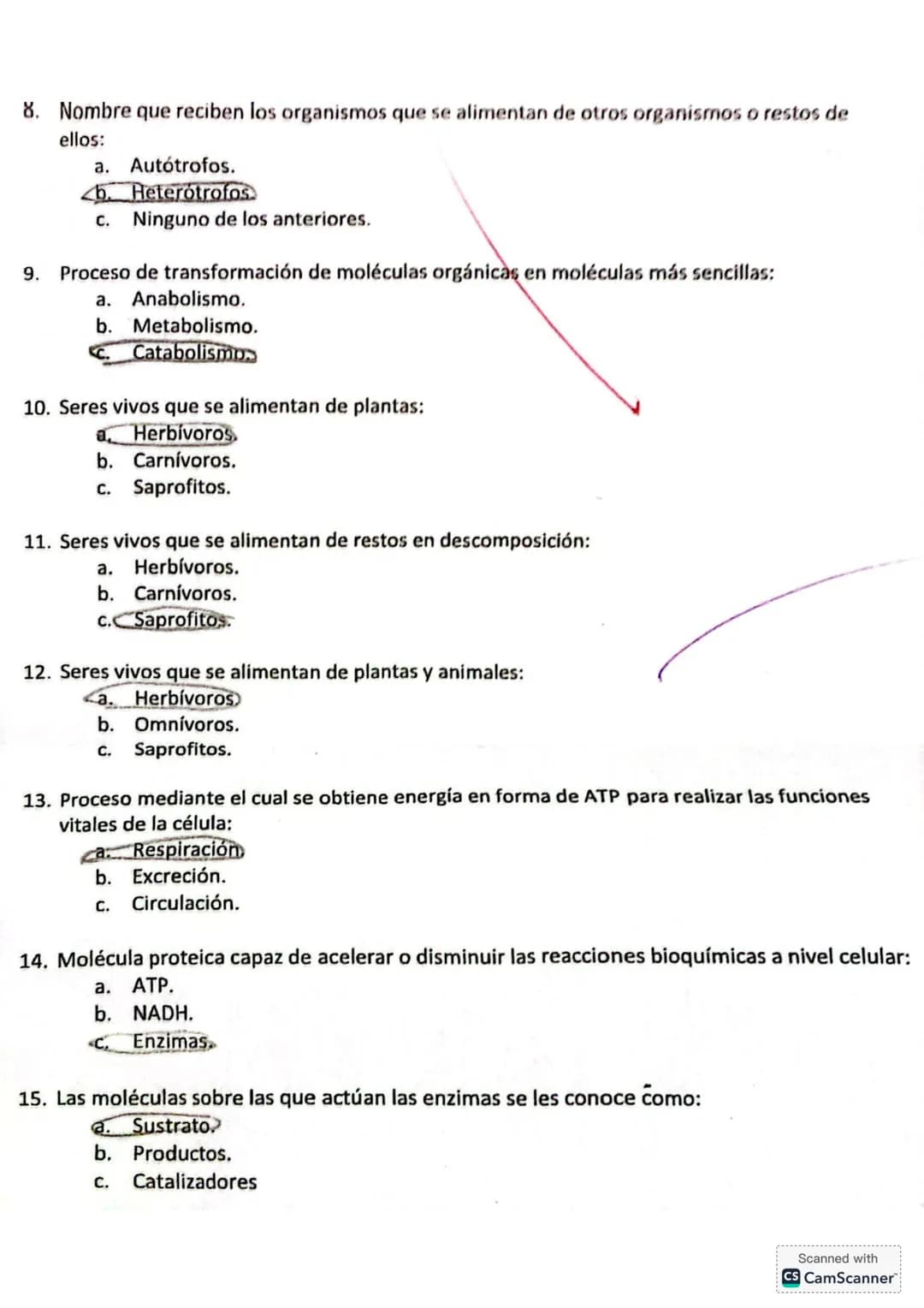 1. Proceso por el cual se da origen a nuevos seres vivos:
a. Respiración.
b. Reproducción.
c. Nutrición.
2. Incorporación y transform