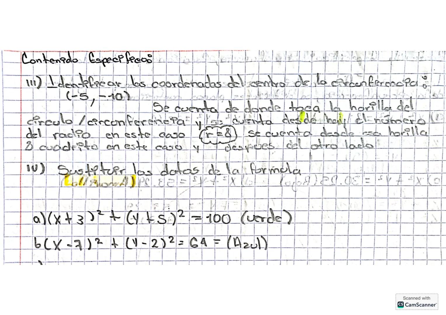 # Contenido Especifico. (Circunferencia, Ecuaciones y Propiedades)
## Ecuación de la circunferencia con centro en el origen.
$x^2 + y^2 = r