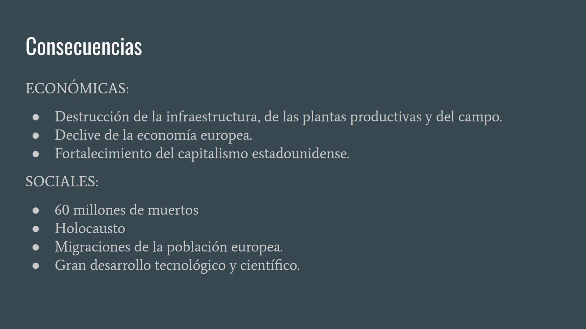 SEGUNDA GUERRA MUNDIAL
... ¿Qué fue la II Guerra Mundial?
Una "guerra total" entre 1939 y 1945 entre los
Estados totalitarios (Italia, Alema