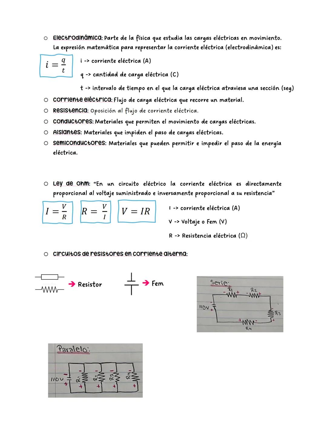 Guía de estudio para física
Ο
Electrostática: Rama de la física que estudia las cargas eléctricas en reposo.
• cargas eléctricas: Propiedad