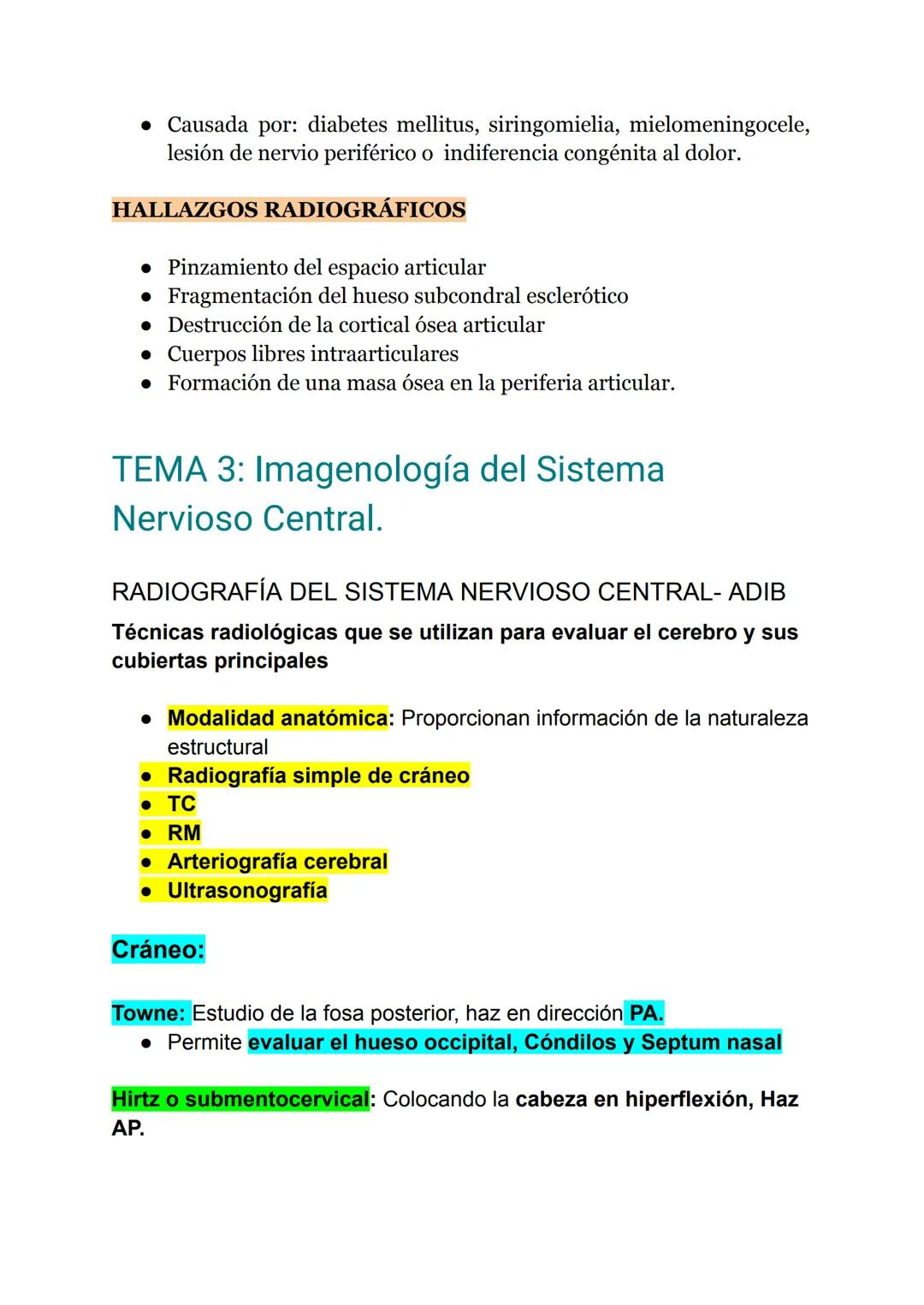 Tema 2: COLUMNA VERTEBRAL
2.1 -Radiografía de columna vertebral
Dolor en la espalda:
Congénitas/desarrollo:
• Meningocele
• Mielomeningocele