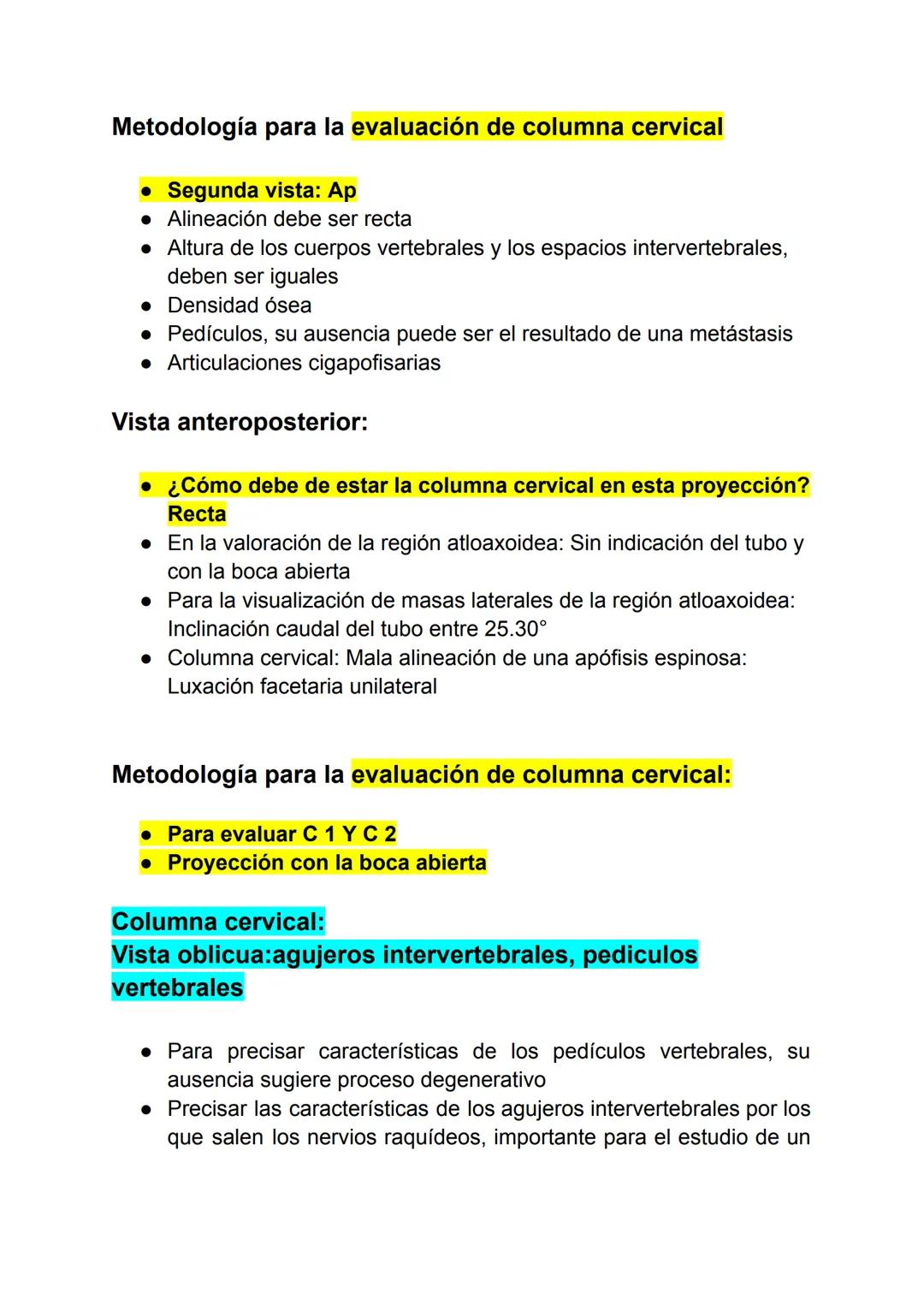 Tema 2: COLUMNA VERTEBRAL
2.1 -Radiografía de columna vertebral
Dolor en la espalda:
Congénitas/desarrollo:
• Meningocele
• Mielomeningocele