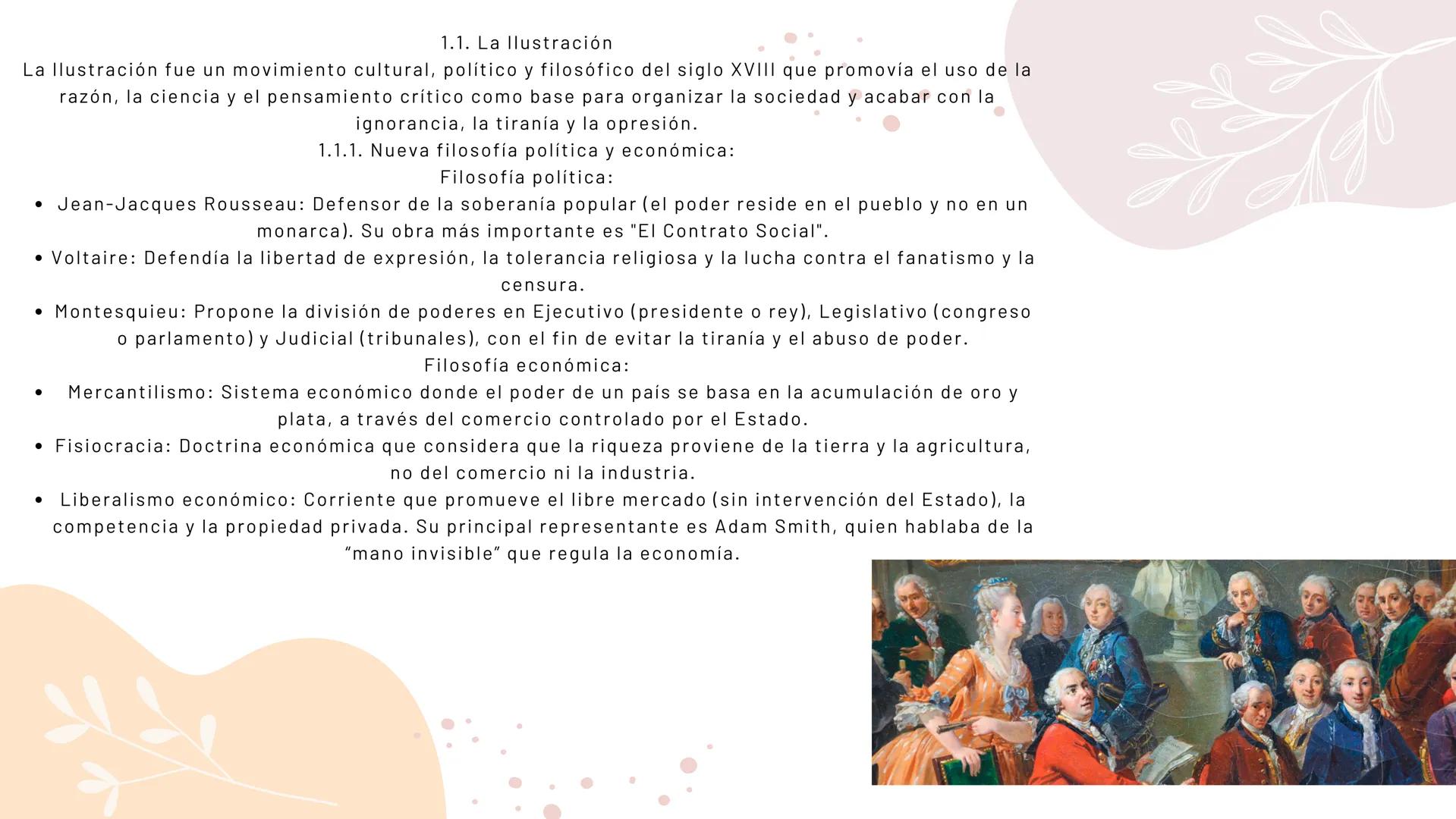 Guía Completa de Historia
• Universal (Siglos XVIII, XIX
y XX)
todo explicado para entender en orden cronologico 1.1. La Ilustración
La llus