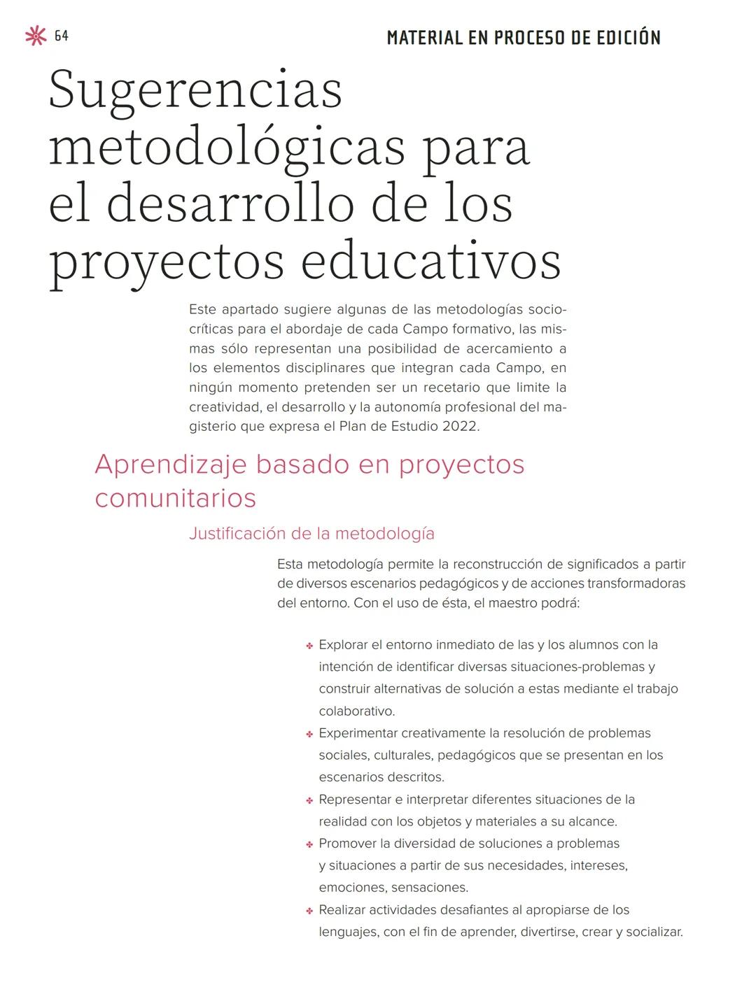 Sugerencias metodológicas
para el desarrollo de los
proyectos educativos
Ciclo Escolar 2022-2023
EDUCACIÓN
SECRETARÍA DE EDUCACIÓN PÚBLICA C