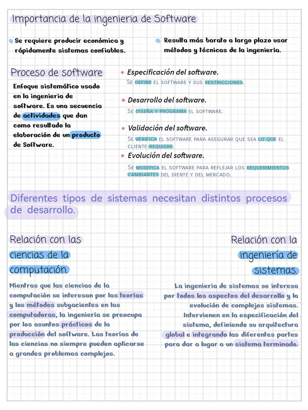Introducción
¿Qué es?
La ingenieria de software es
una disciplina de la ingenieria
que se enfoca en todos los
aspectos de la producción de
s