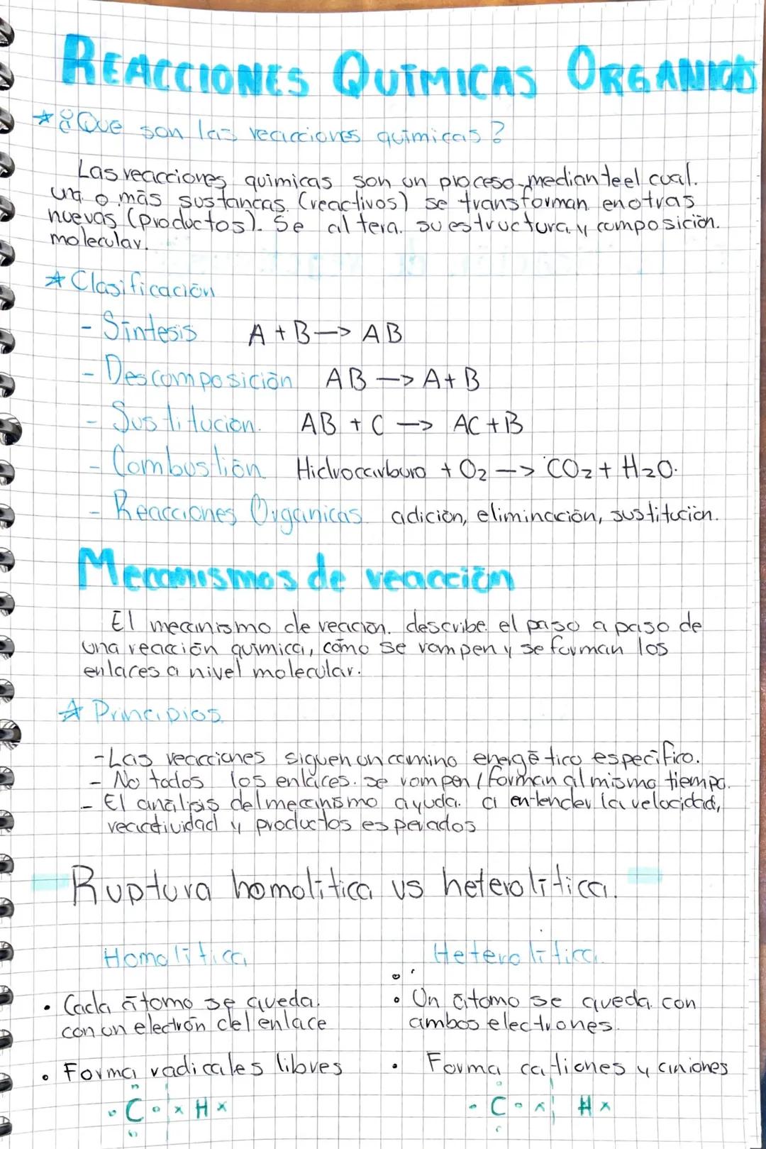 REACCIONES QUIMICAS ORGANIGES
¿Que son las vecicciones quimicas?
Las reacciones quimicas son un proceso mediante el cual.
una o mas sustanca