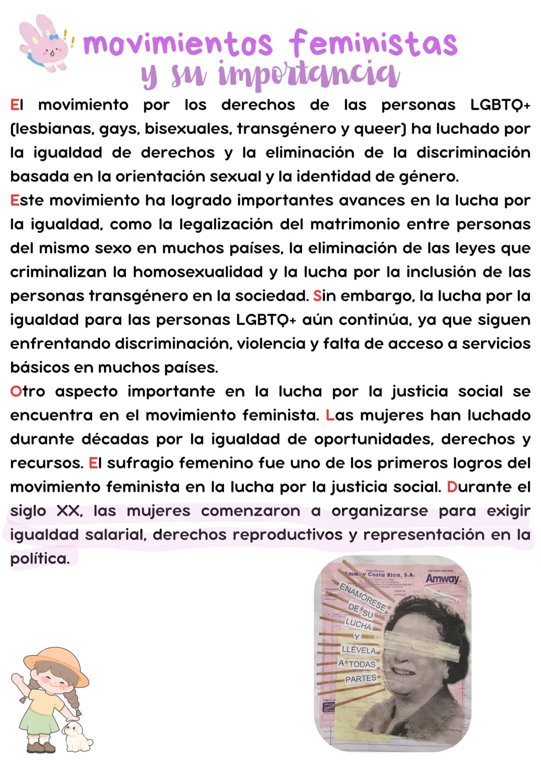 --- OCR Start ---
movimientos feministas
y su importancia
Los movimientos feministas surgieron como
respuesta a las desigualdades y opresion