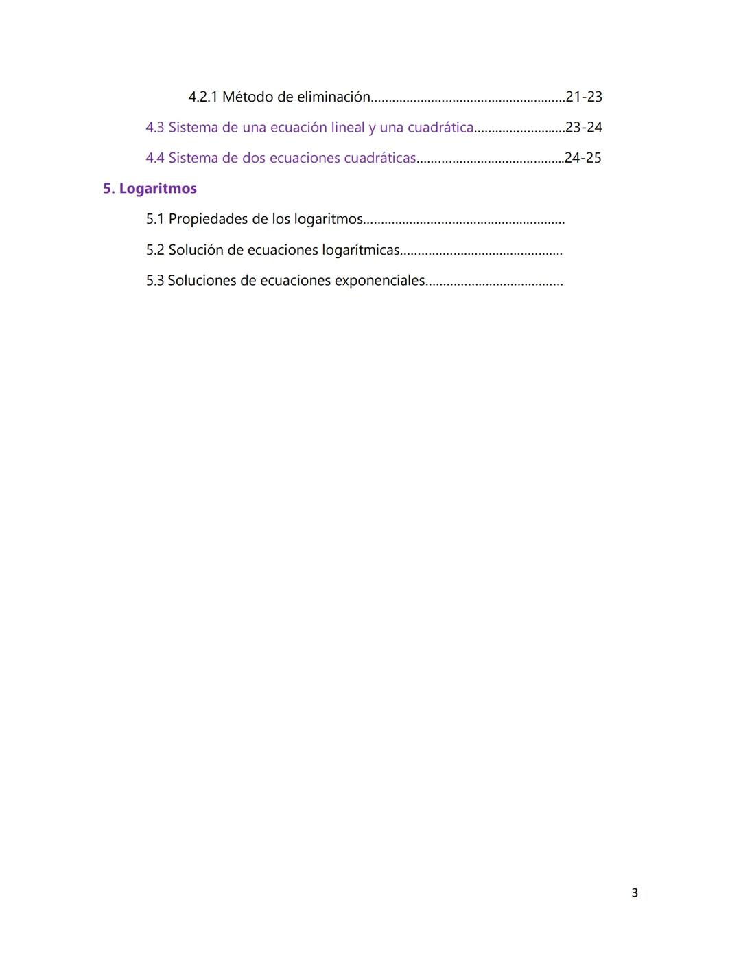 # GUIA DE ESTUDIO
Algebra II
Claudia valentina Alfaro Ramirez
1 Índice
1. Fracciones algebraicas
1.1 Simplificación y reducción de fracci