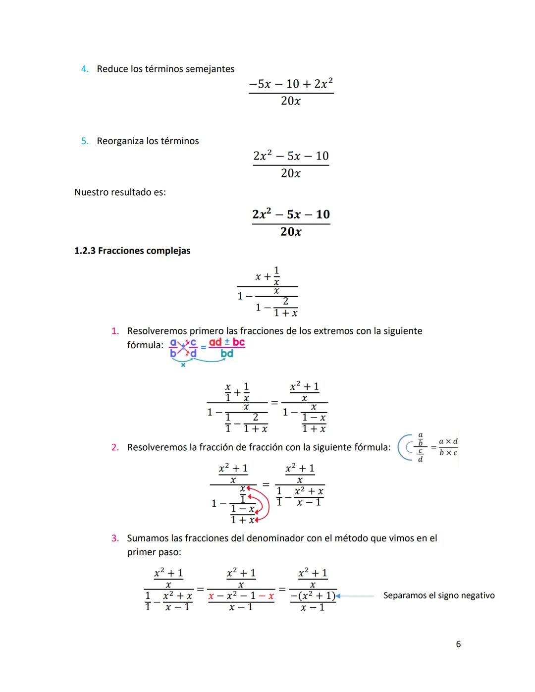 # GUIA DE ESTUDIO
Algebra II
Claudia valentina Alfaro Ramirez
1 Índice
1. Fracciones algebraicas
1.1 Simplificación y reducción de fracci