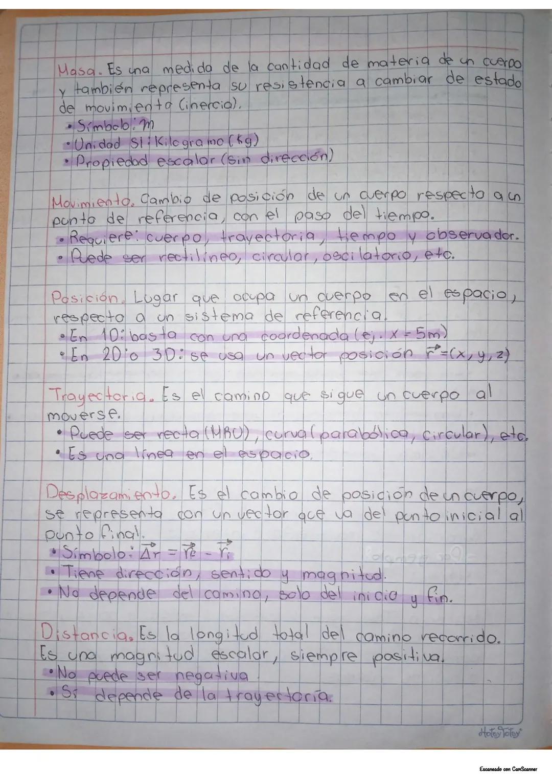 1. Fundamentos de la mecánica
¿Qué es la mecánica?
Mecánica es la rama de la física que estudia el movimi -
ento y el equilibrio de los cuer