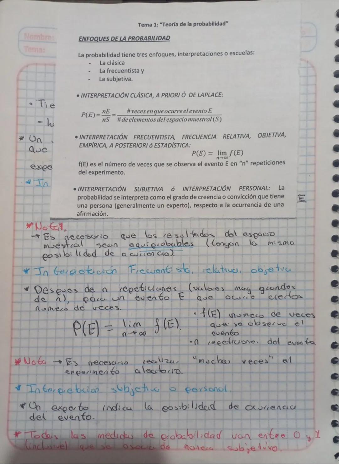 # Teoria de la Probabilidad
* Objetivo: Evaluar probabilidades utilizando axiomas y teoremas de la probabilidad, tecnicas de conteo y diagr