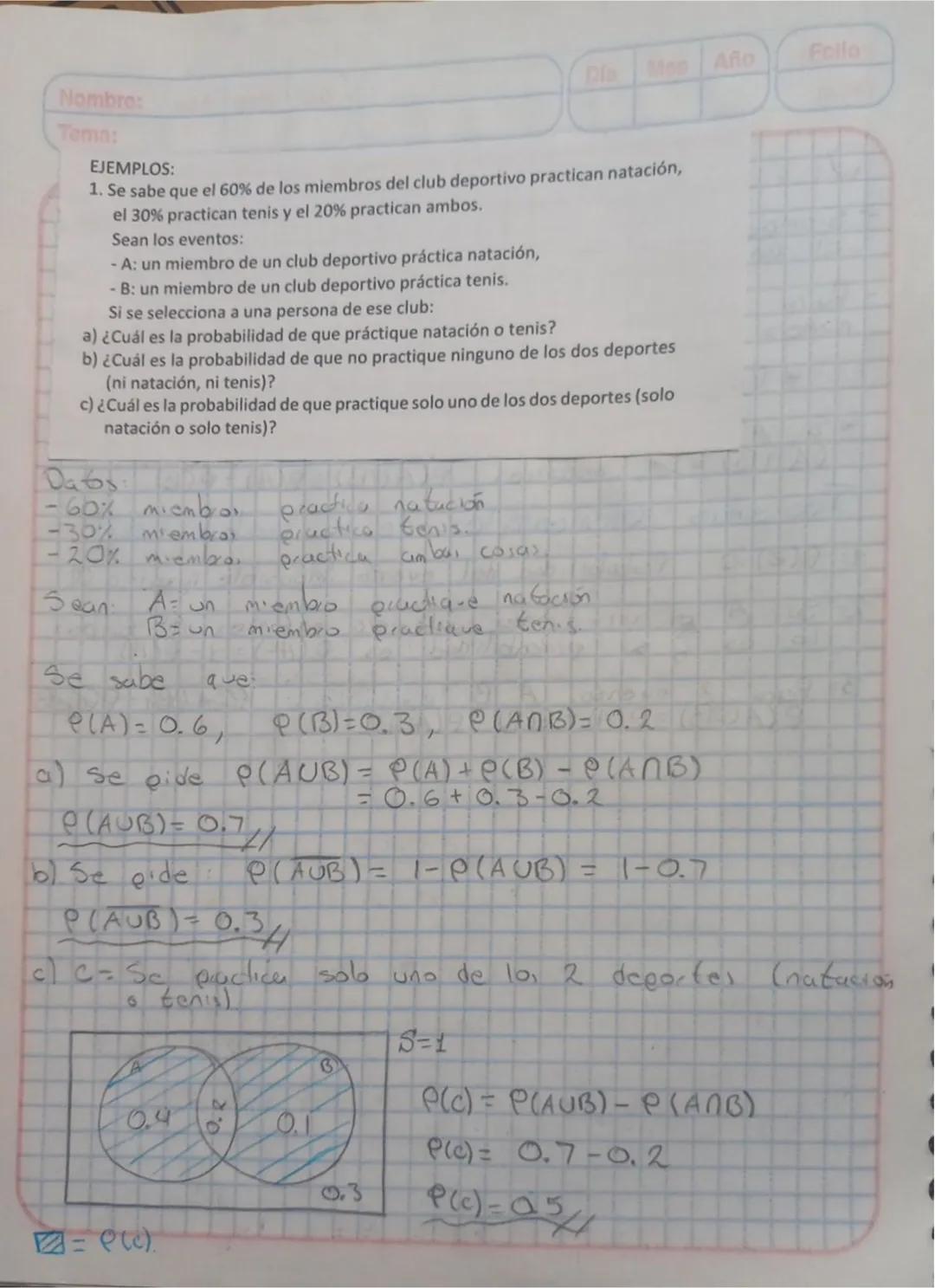 # Teoria de la Probabilidad
* Objetivo: Evaluar probabilidades utilizando axiomas y teoremas de la probabilidad, tecnicas de conteo y diagr