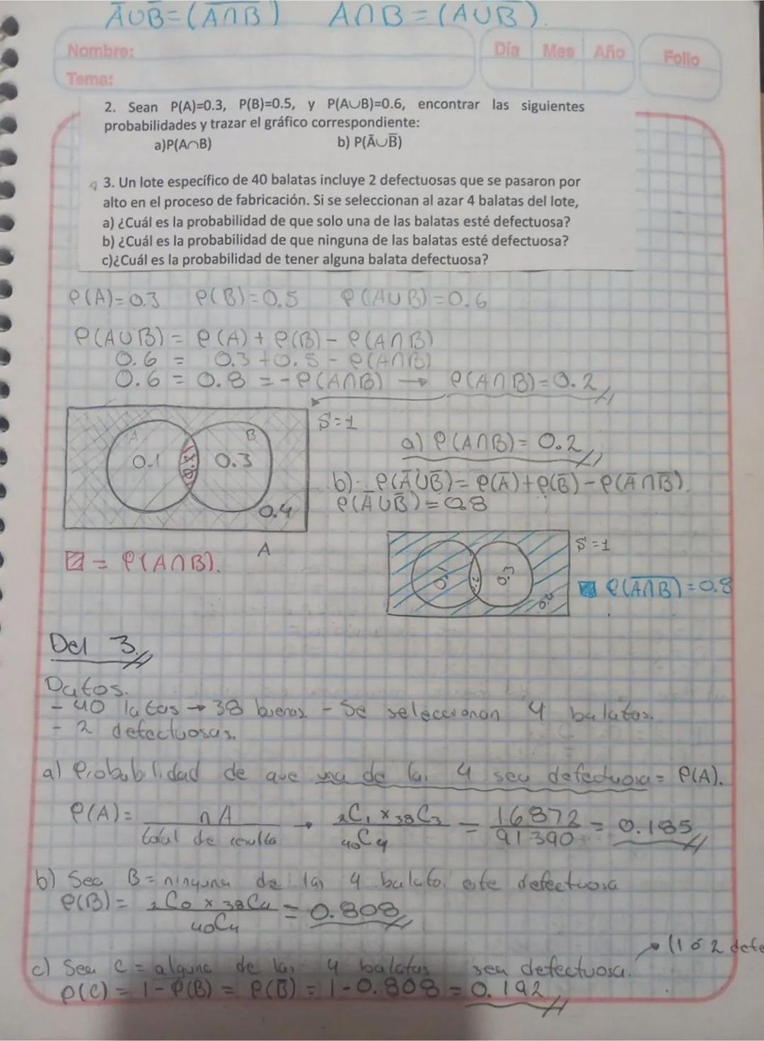 # Teoria de la Probabilidad
* Objetivo: Evaluar probabilidades utilizando axiomas y teoremas de la probabilidad, tecnicas de conteo y diagr