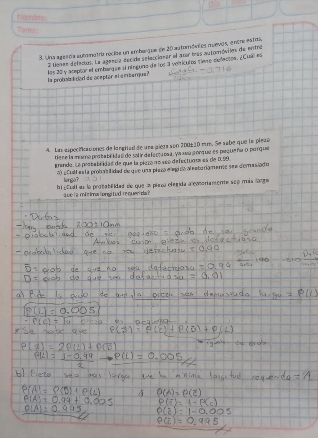 # Teoria de la Probabilidad
* Objetivo: Evaluar probabilidades utilizando axiomas y teoremas de la probabilidad, tecnicas de conteo y diagr