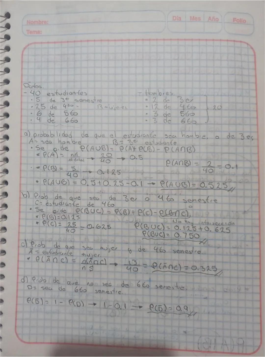 # Teoria de la Probabilidad
* Objetivo: Evaluar probabilidades utilizando axiomas y teoremas de la probabilidad, tecnicas de conteo y diagr