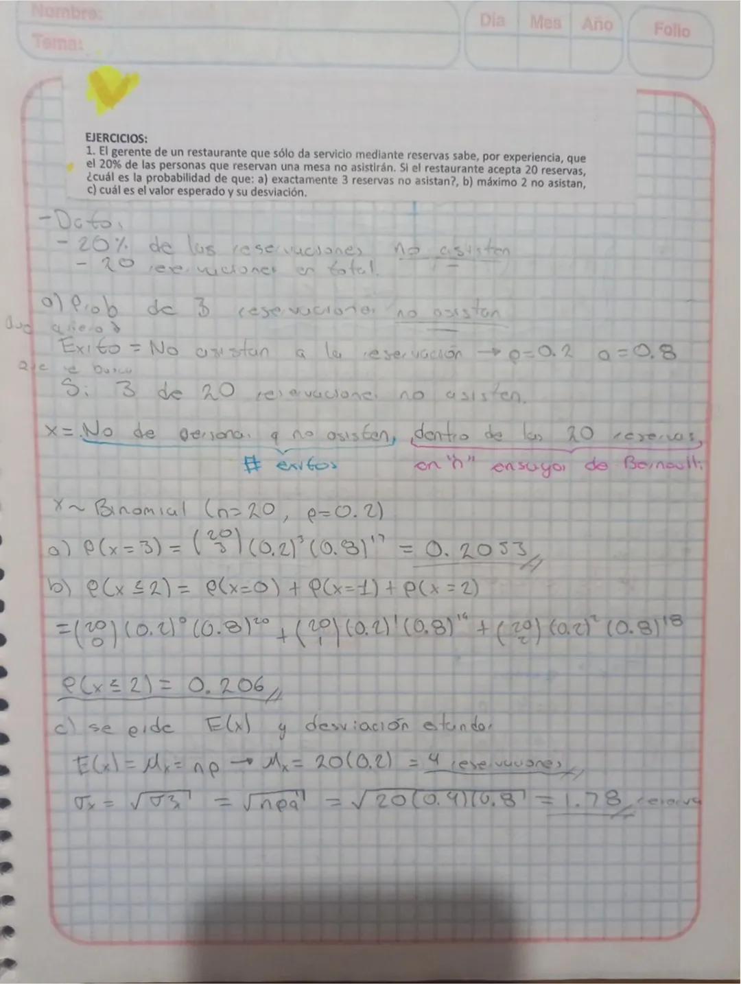 # Teoria de la Probabilidad
* Objetivo: Evaluar probabilidades utilizando axiomas y teoremas de la probabilidad, tecnicas de conteo y diagr