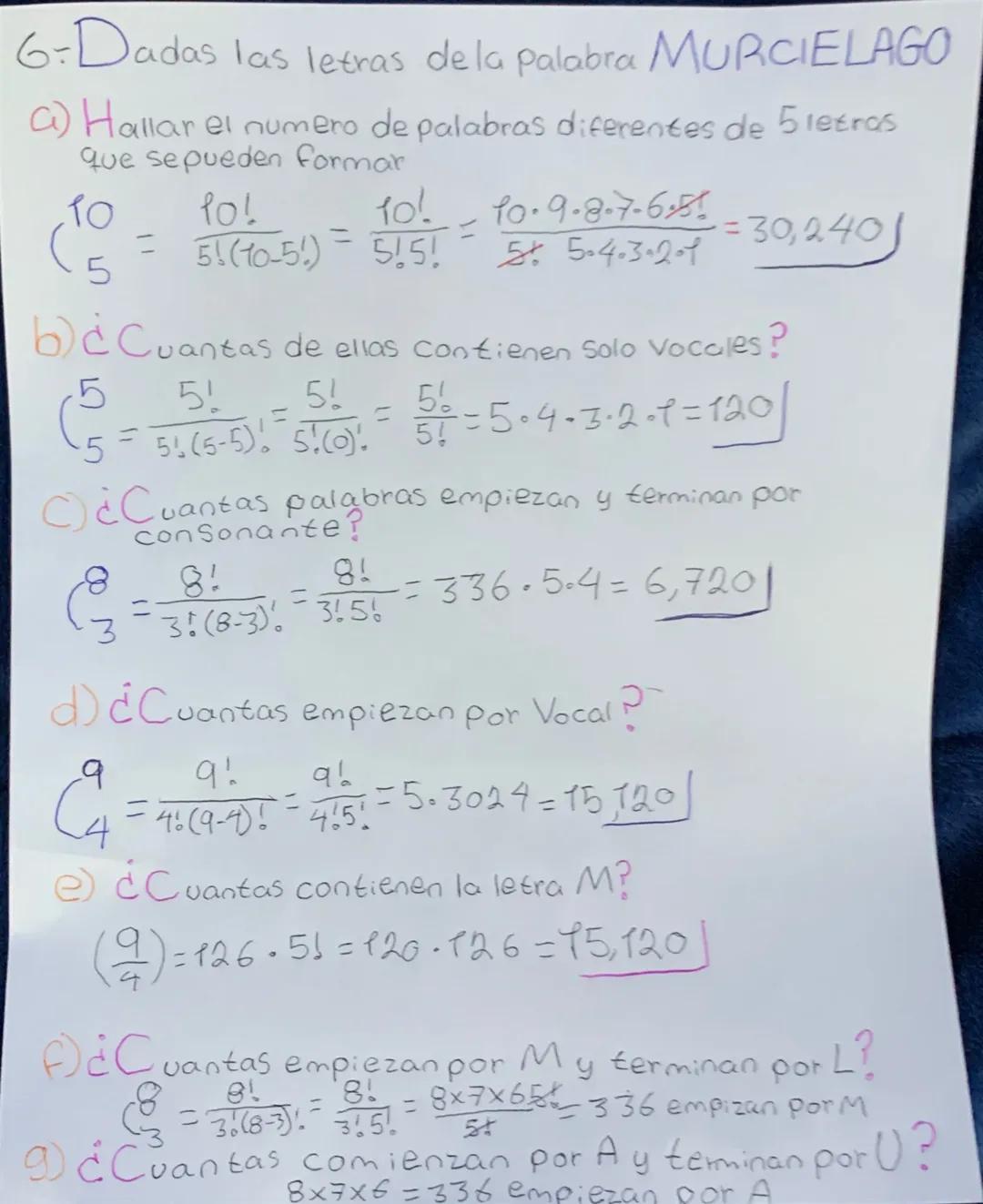TAREA 3era
EVALUACIÓN
PERMUTACIONES
y
COMBINACIONES
Nombre: Solis Lopez Gilberto
Grupo: 6IVFO
Maestra: Tapia Lopez Anabel Marcela
Escuela: C