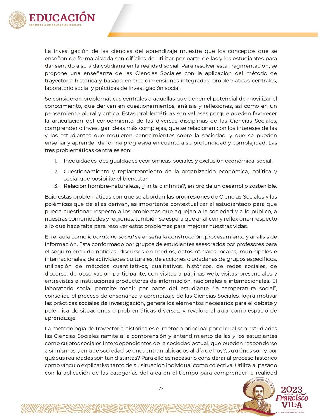 EDUCACIÓN
SECRETARÍA DE EDUCACIÓN PÚBLICA
Programa
de estudios del Área de Conocimiento
Ciencias Sociales II Créditos
Leticia Ramírez Amaya