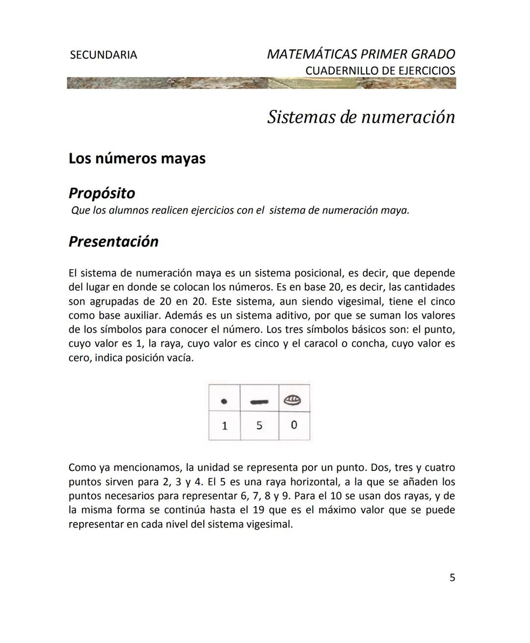 CUADERNILLO DE EJERCICIOS
DE MATEMÁTICAS
PARA SECUNDARIA
MILLSAPS
PN
Kaxil KiulcA.C. COLLEGE UD
Reserva Biocultural
Mexico
SGP
El Programa d