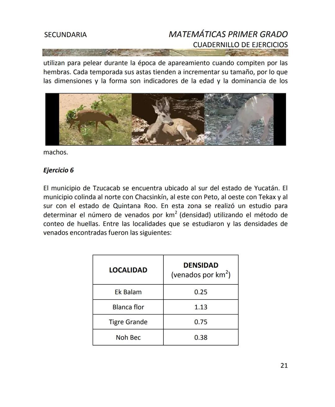 CUADERNILLO DE EJERCICIOS
DE MATEMÁTICAS
PARA SECUNDARIA
MILLSAPS
PN
Kaxil KiulcA.C. COLLEGE UD
Reserva Biocultural
Mexico
SGP
El Programa d