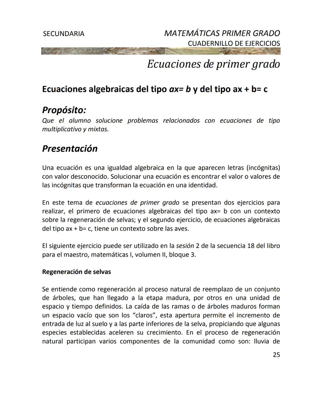 CUADERNILLO DE EJERCICIOS
DE MATEMÁTICAS
PARA SECUNDARIA
MILLSAPS
PN
Kaxil KiulcA.C. COLLEGE UD
Reserva Biocultural
Mexico
SGP
El Programa d